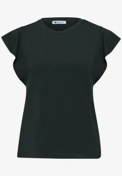 Shirt mit Rundhals und Volantärmeln