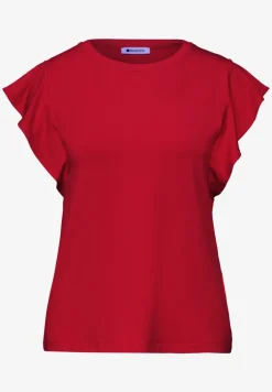 Shirt mit Rundhals und Volantärmeln