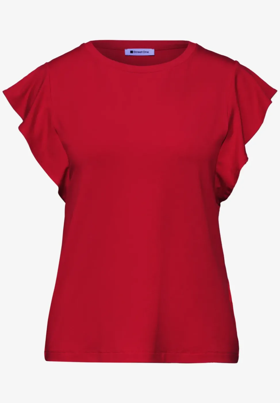 Shirt mit Rundhals und Volantärmeln