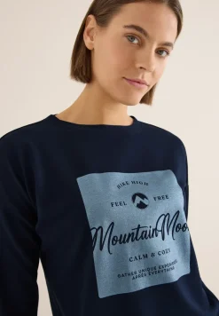 Shirt mit Satin Print