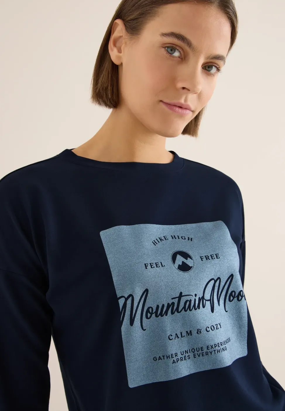 Shirt mit Satin Print