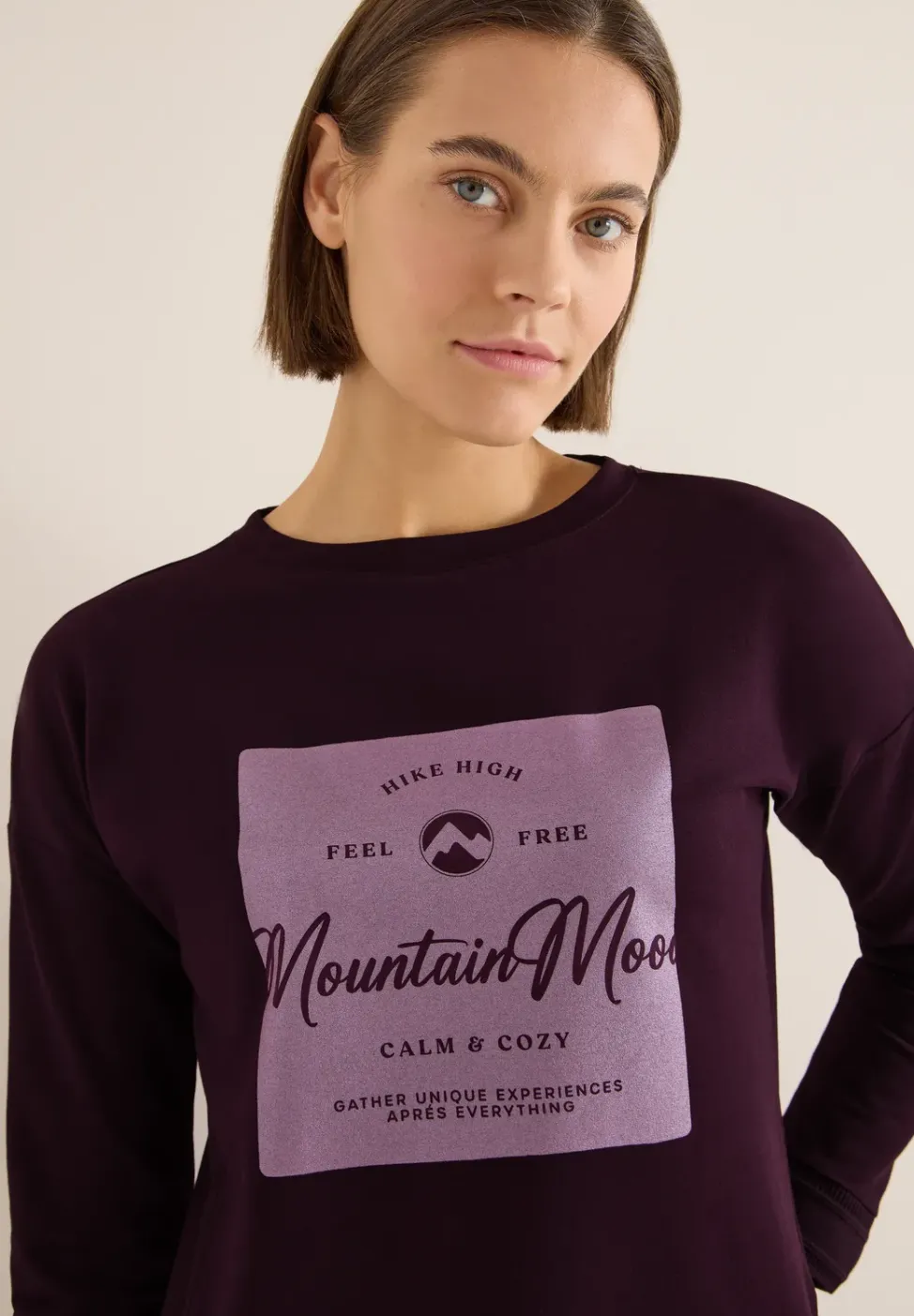 Shirt mit Satin Print