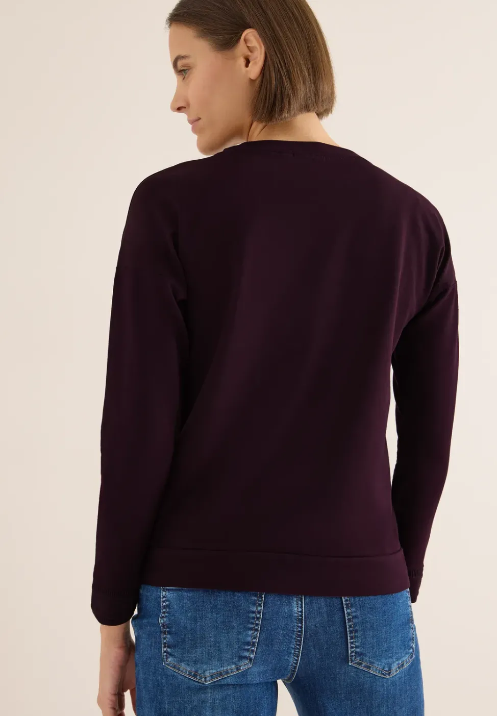 Shirt mit Satin Print
