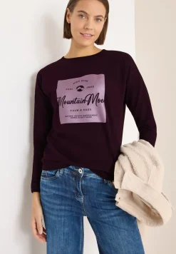 Shirt mit Satin Print