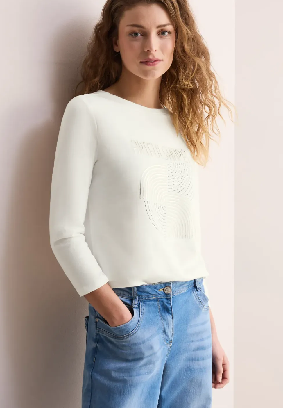 Shirt mit Schimmer-Print