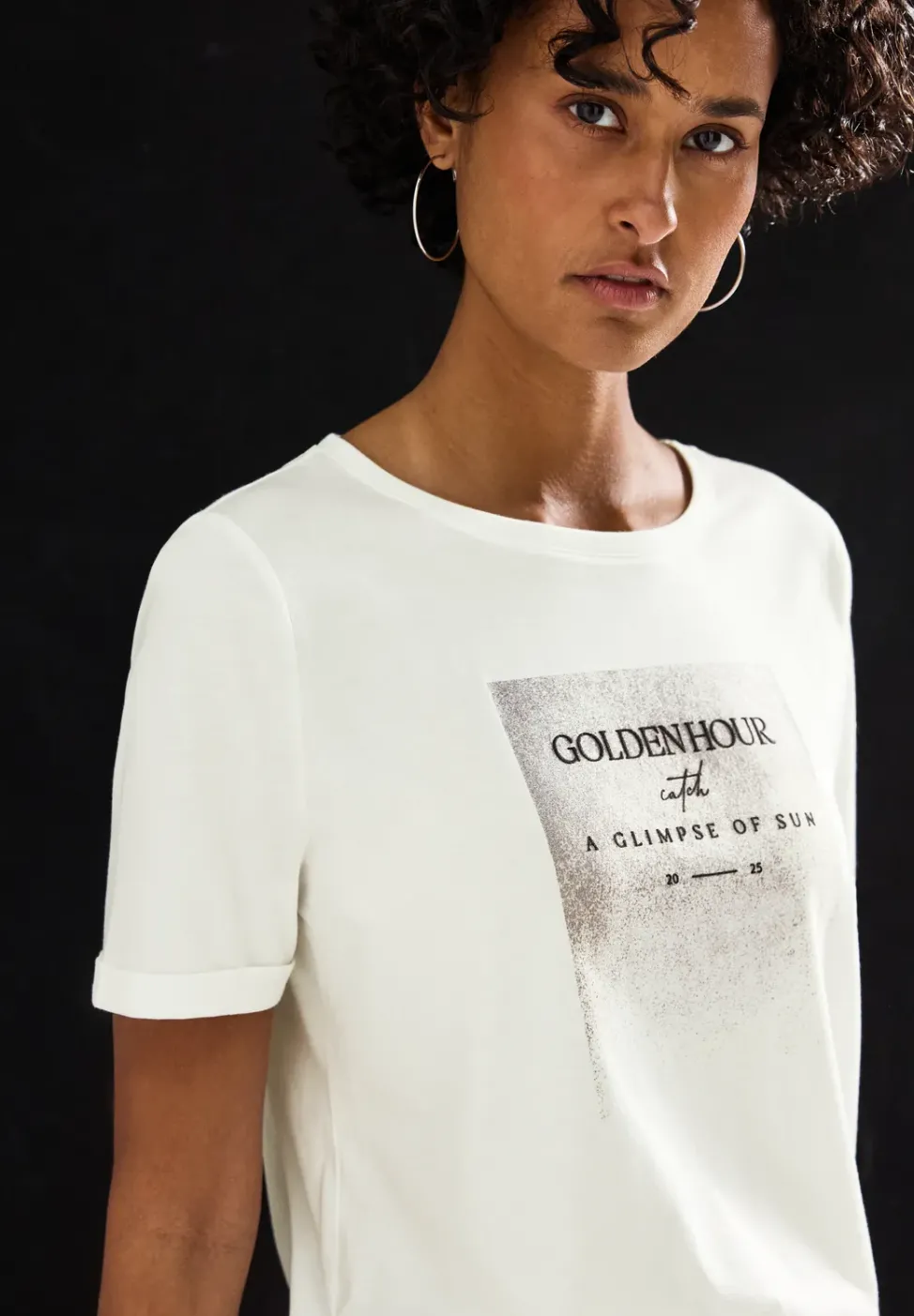 Shirt mit Schimmer-Print