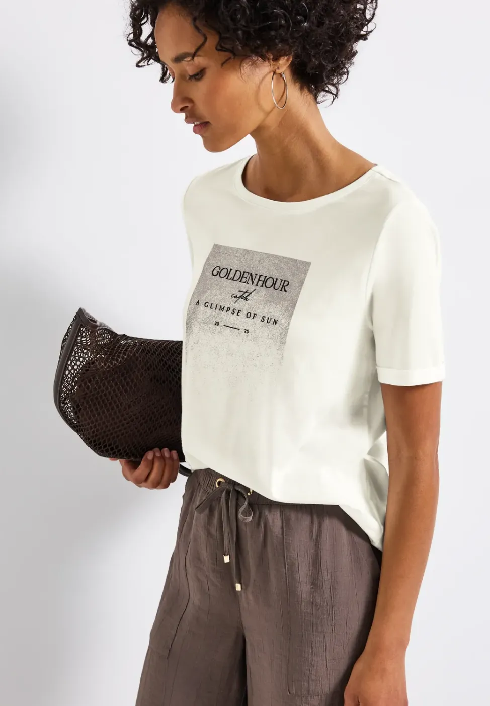 Shirt mit Schimmer-Print