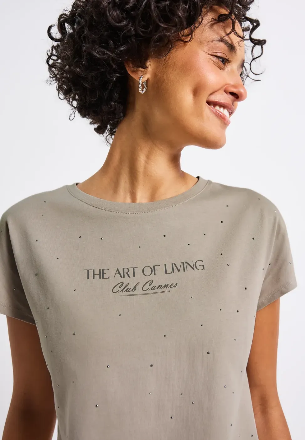 Shirt mit Schmucksteinen