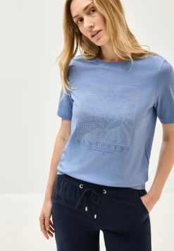 Shirt mit Schmucksteinen