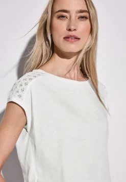 Shirt mit Spitzendetail
