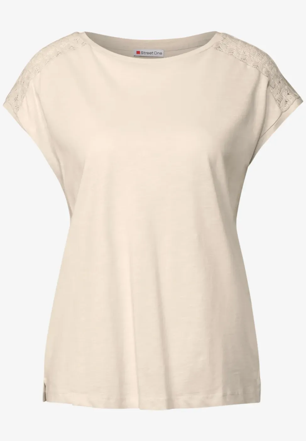 Shirt mit Spitzendetail