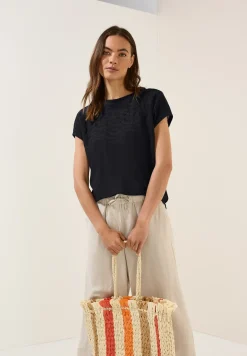 Shirt mit Stick-Muster