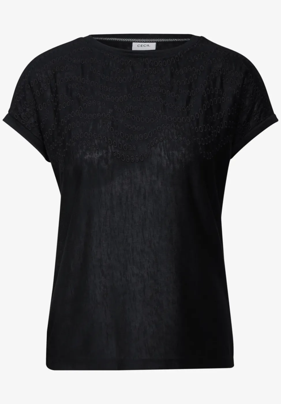 Shirt mit Stick-Muster
