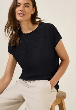 Shirt mit Stick-Muster