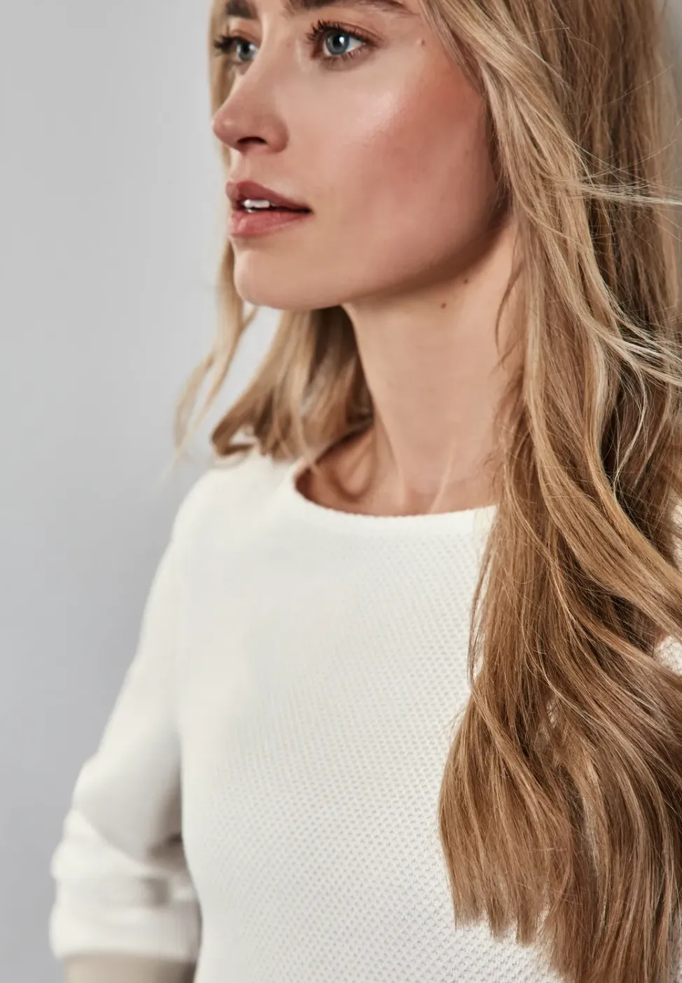 Shirt mit Streifen-Bündchen