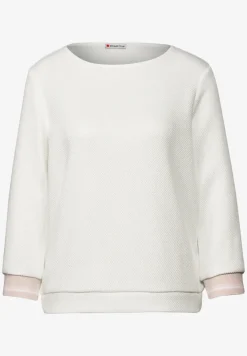 Shirt mit Streifen-Bündchen