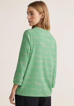 Shirt mit Streifen-Struktur