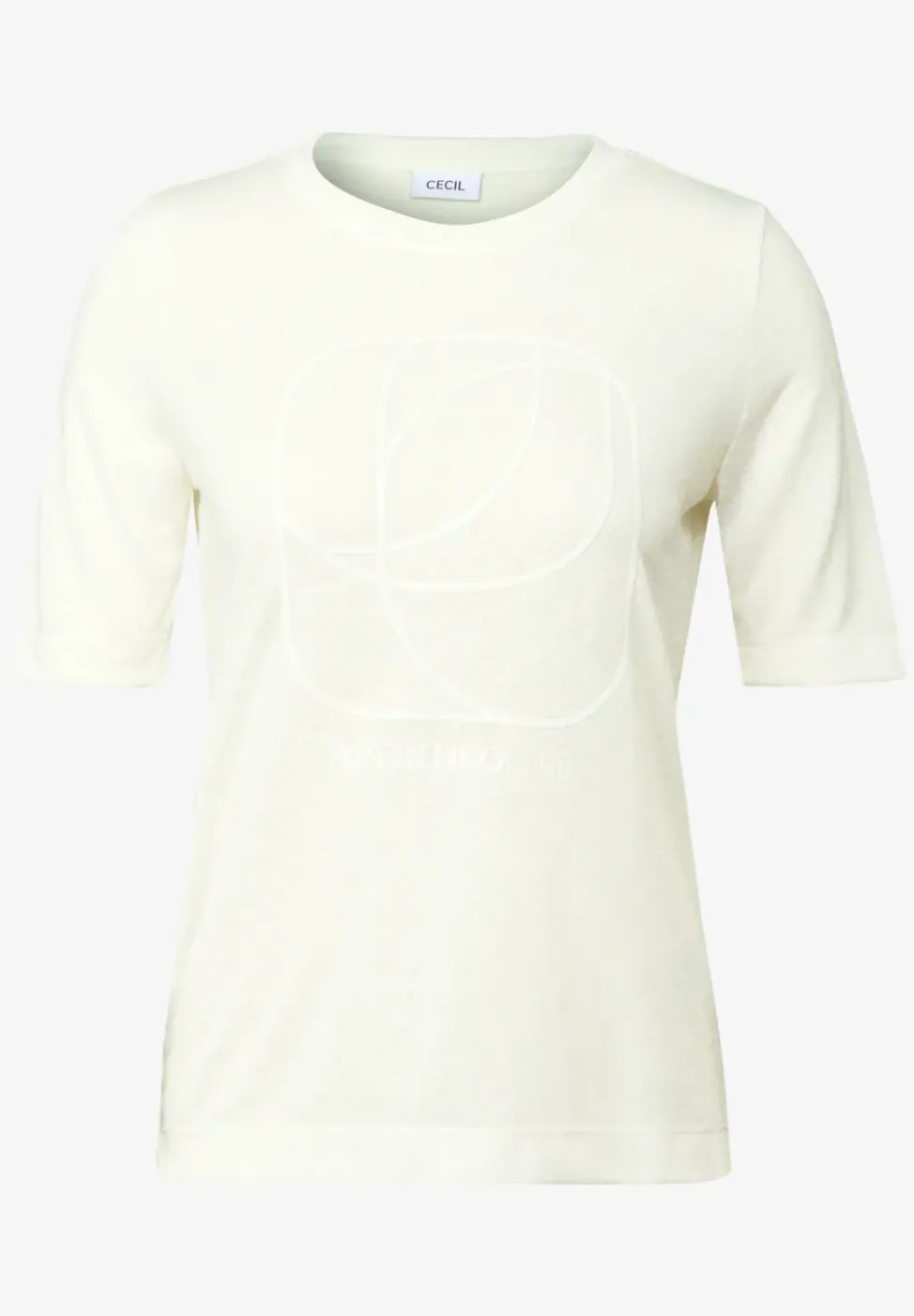 Shirt mit tonalem Print