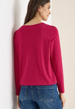 Shirt mit tonalen Streifen
