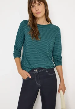 Shirt mit tonalen Streifen