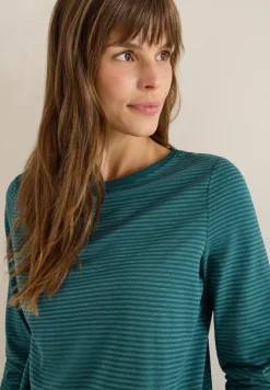 Shirt mit tonalen Streifen
