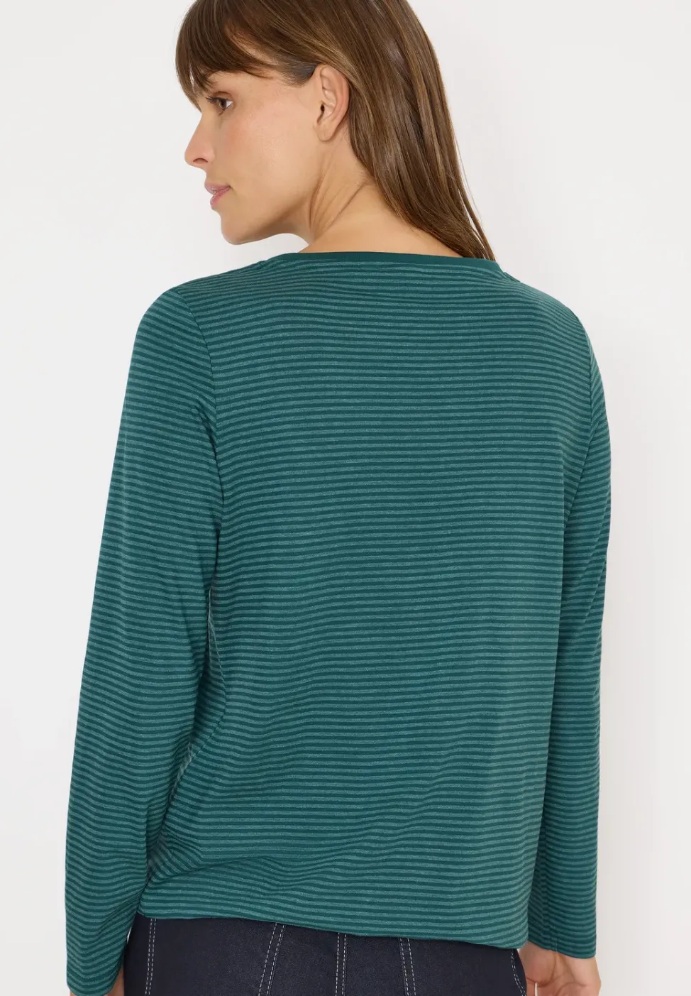 Shirt mit tonalen Streifen