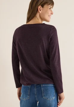 Shirt mit tonalen Streifen