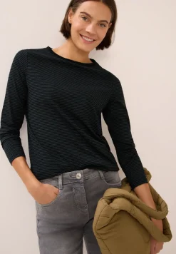 Shirt mit tonalen Streifen