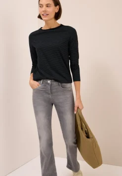 Shirt mit tonalen Streifen