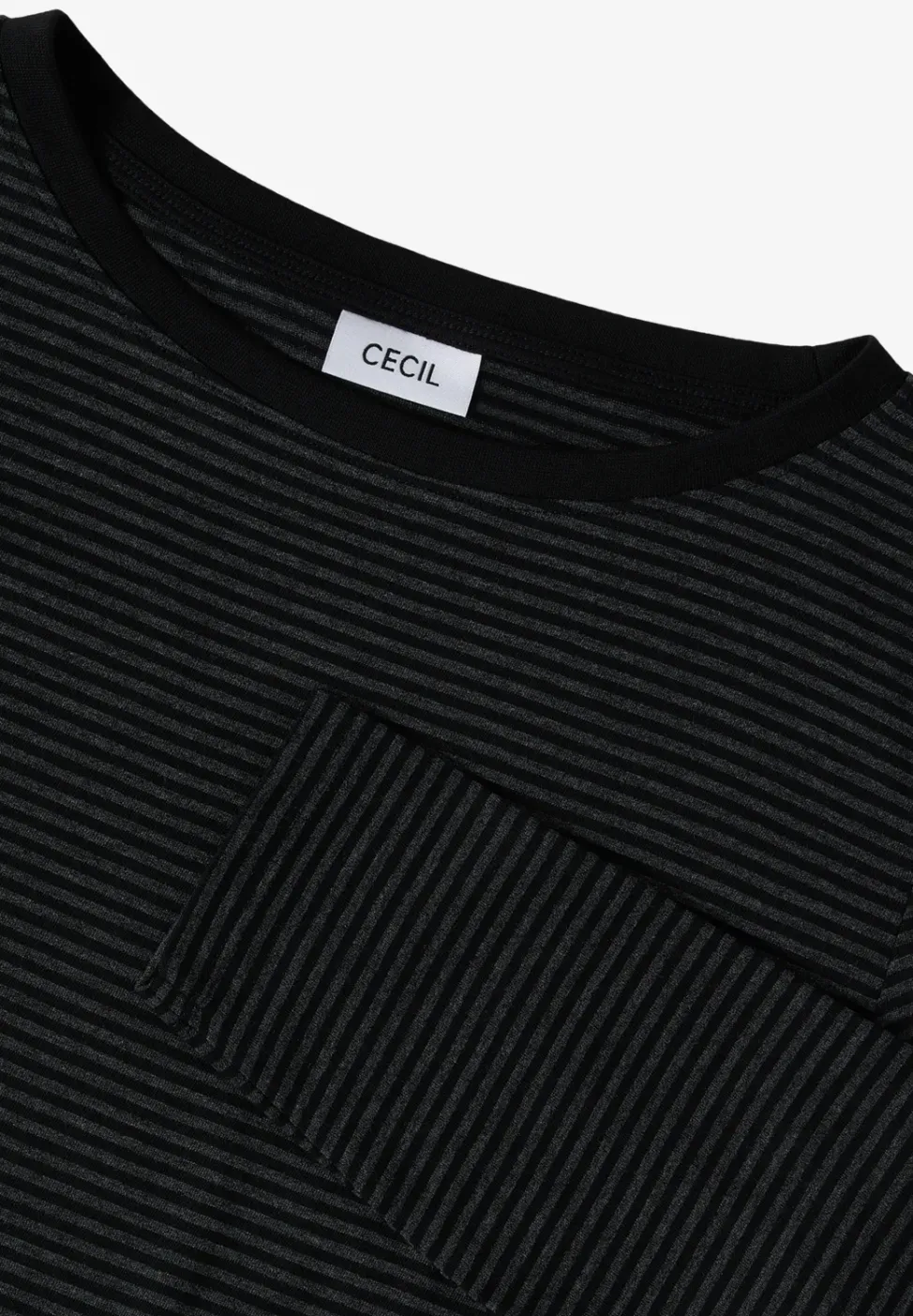 Shirt mit tonalen Streifen