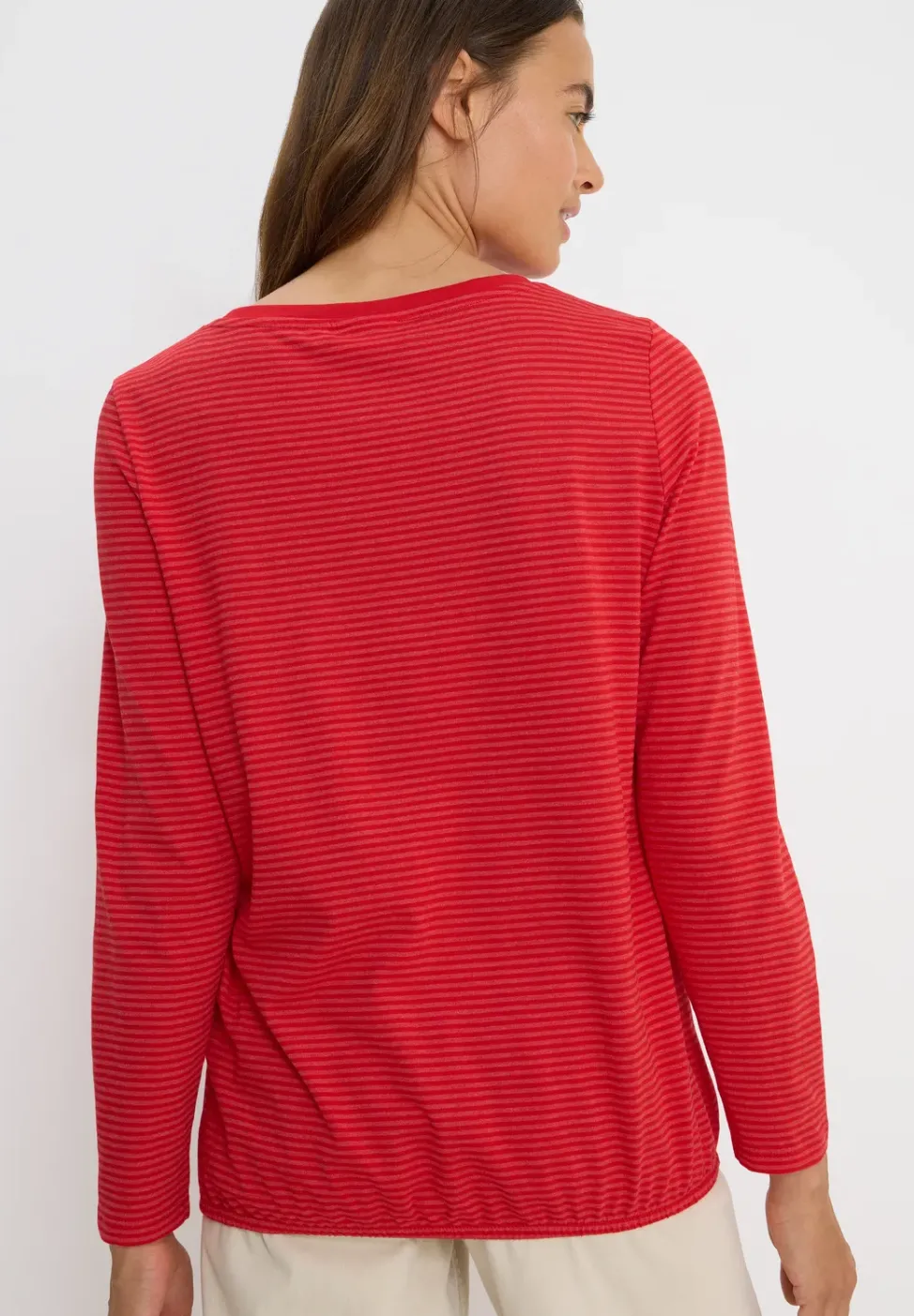 Shirt mit tonalen Streifen