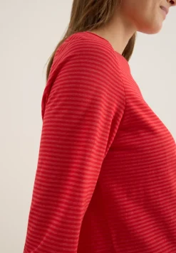 Shirt mit tonalen Streifen