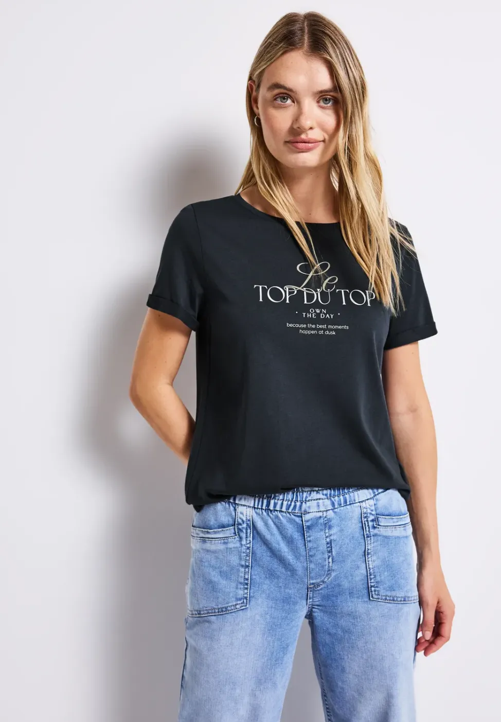 Shirt mit Turn-Up-Detail