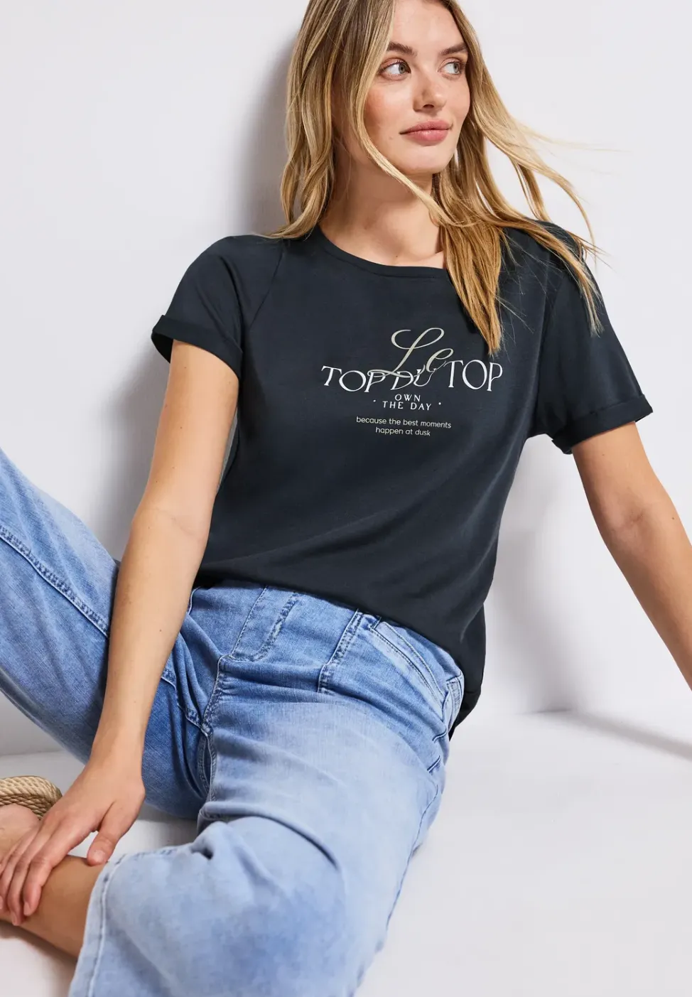 Shirt mit Turn-Up-Detail