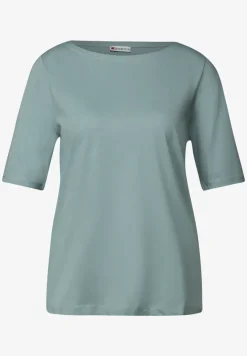 Shirt mit U-Boot-Ausschnitt