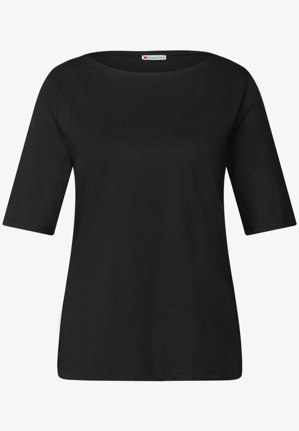 Shirt mit U-Boot-Ausschnitt