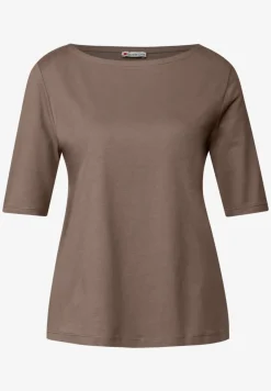 Shirt mit U-Boot-Ausschnitt