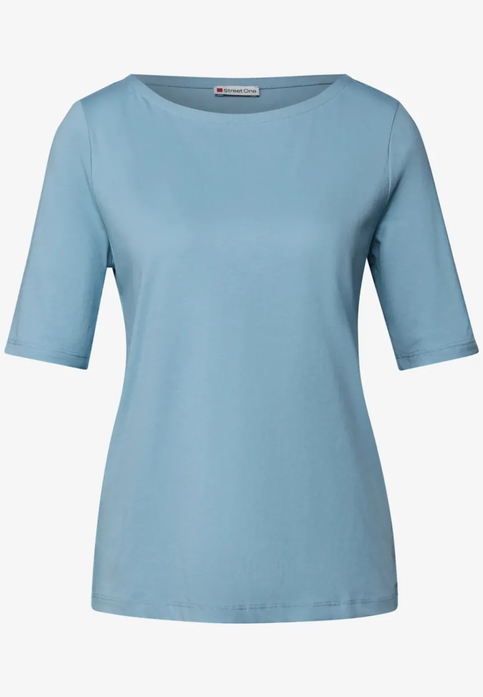 Shirt mit U-Boot-Ausschnitt