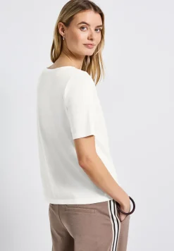 Shirt mit U-Boot-Ausschnitt