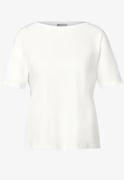 Shirt mit U-Boot-Ausschnitt