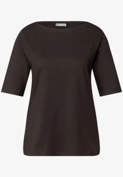 Shirt mit U-Boot-Ausschnitt