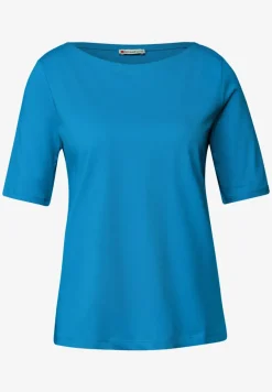 Shirt mit U-Boot-Ausschnitt