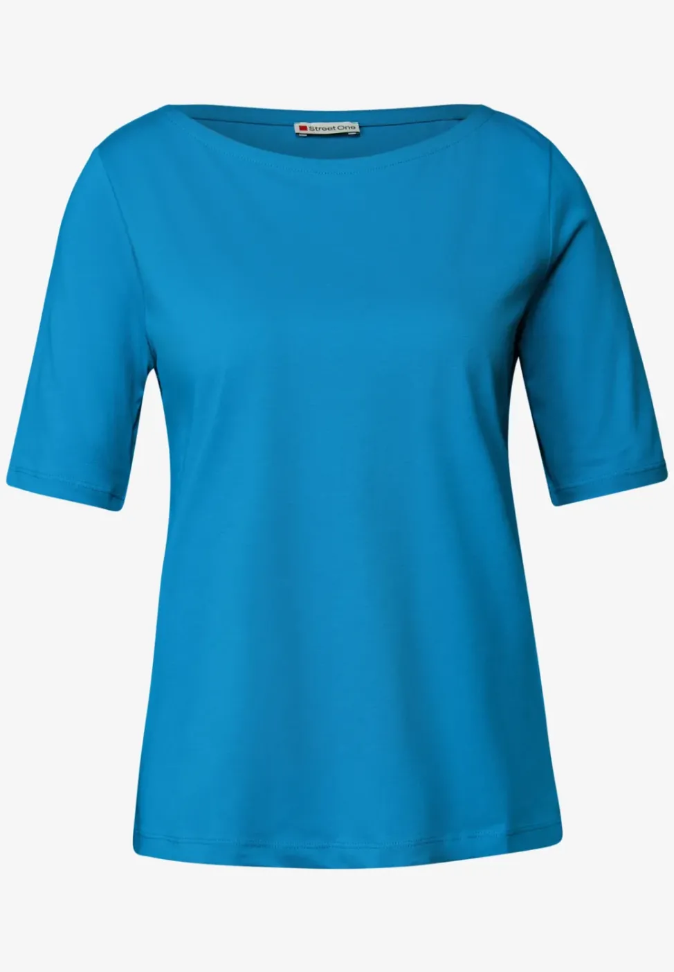 Shirt mit U-Boot-Ausschnitt