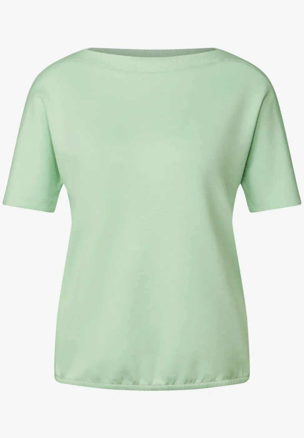 Shirt mit U-Boot-Ausschnitt