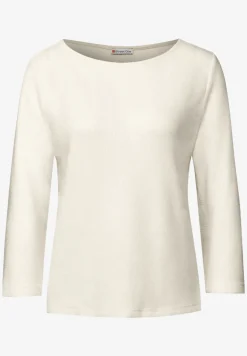 Shirt mit U-Boot-Ausschnitt