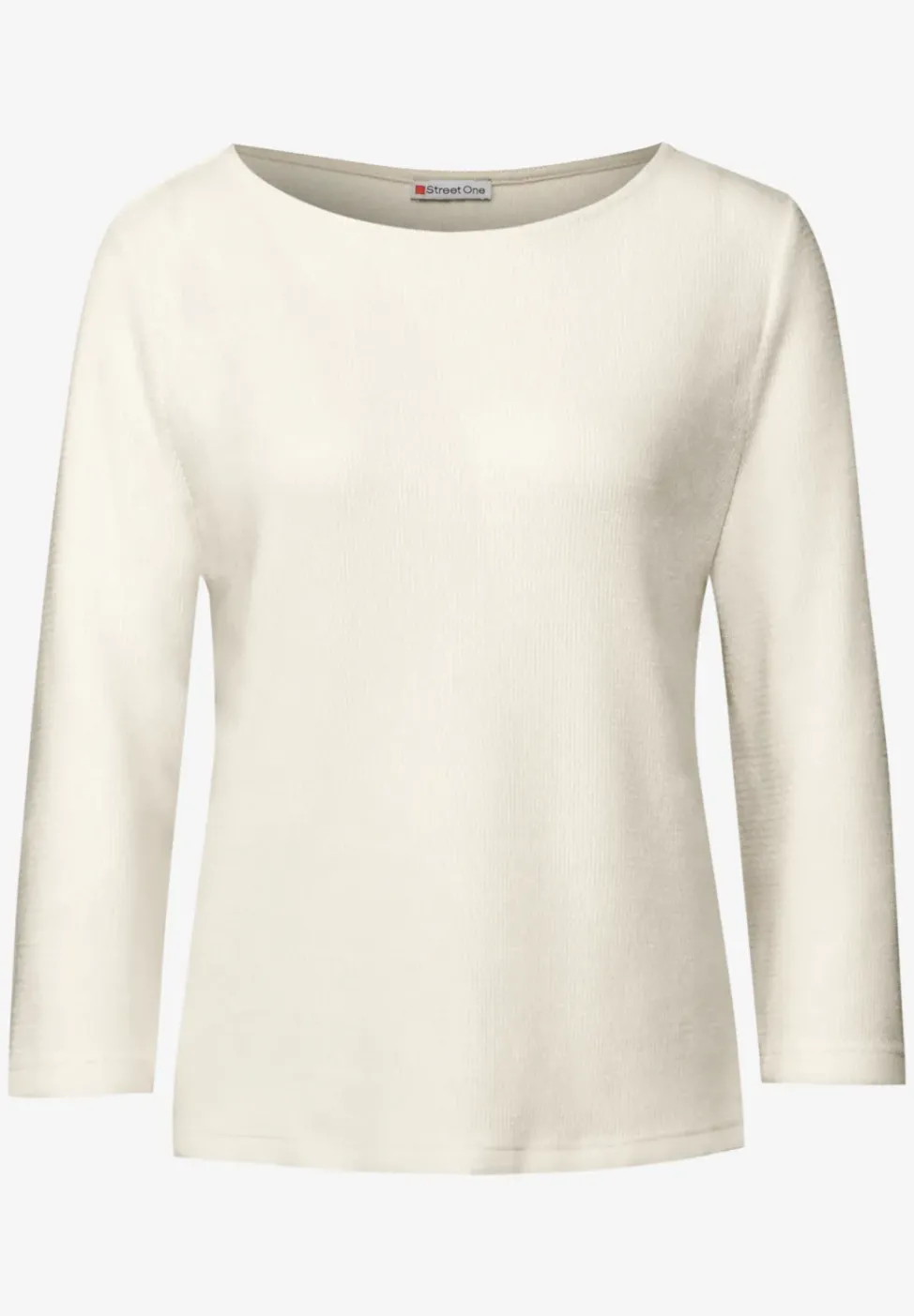 Shirt mit U-Boot-Ausschnitt