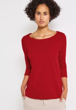 Shirt mit U-Boot-Ausschnitt