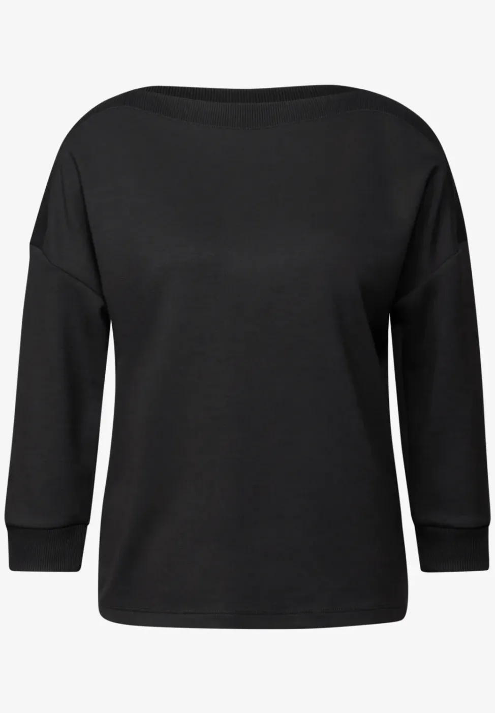 Shirt mit U-Boot-Ausschnitt