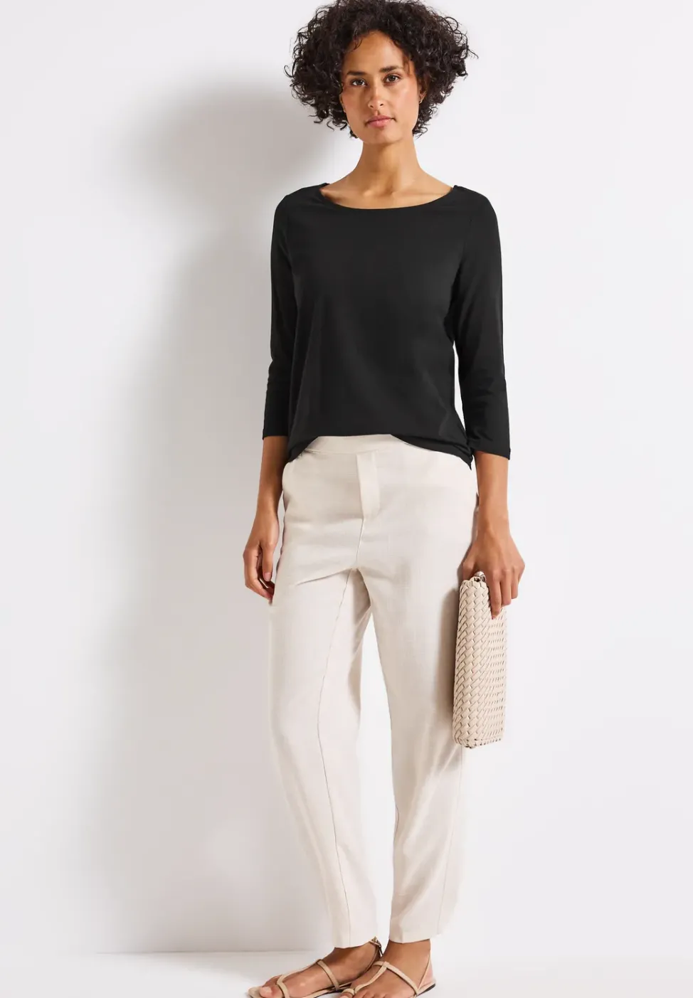 Shirt mit U-Boot-Ausschnitt
