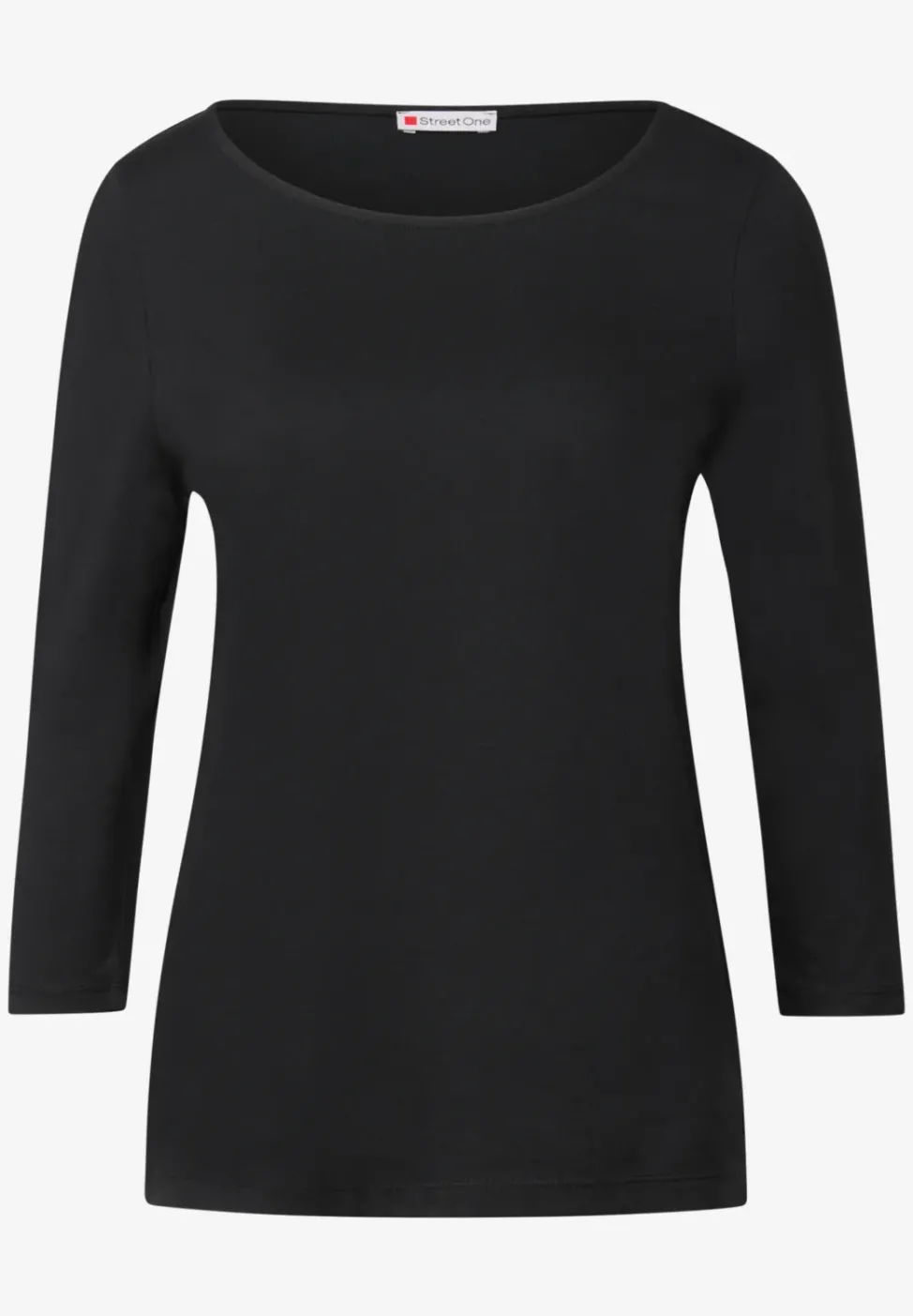 Shirt mit U-Boot-Ausschnitt